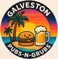 Pubs N’ Grubs Galveston Evening Hidden Gem Music and Drink Tour Logo